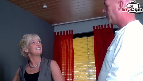 German Mature Blonde try Family Sex