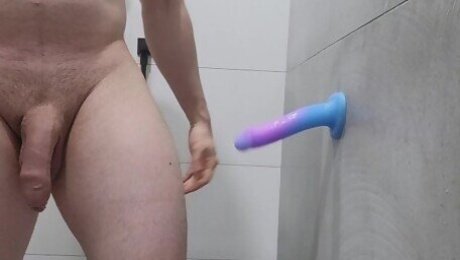 Day 4 of no nut: Some prostate edging with a new dildo I got from Oixgirl. A nice little starter