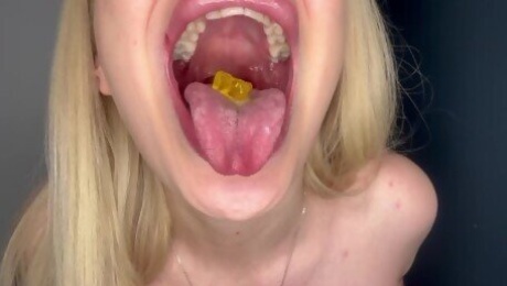 The giantess will swallow you next!