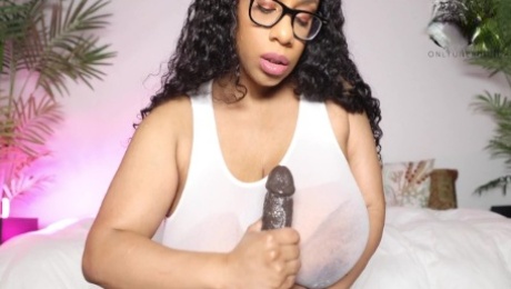 Sheer Sport Bra Tittyfucking - Huge boobs nerdy ebony